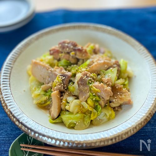 【15分で作れる】味噌鶏キャベツ
