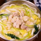 行列のうどん屋さんの🍜とろとろかきたま親子うどん😋