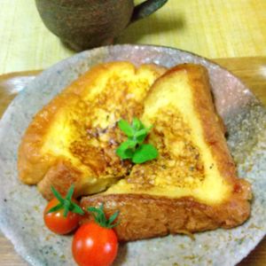 チョロリスの作ってみた!投稿(♡簡単に出来る！ふわとろフレンチトースト♡)