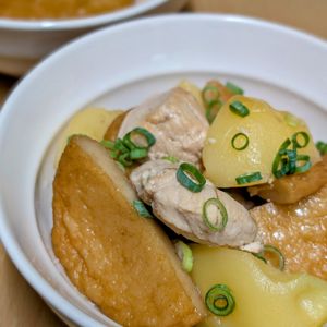 まゆのの作ってみた!投稿(【男子喜ぶ！さつま揚げと鶏じゃがのうま煮】子供爆食い♡︎)