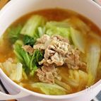 白菜たっぷり食べられる♡にんにく味噌鍋