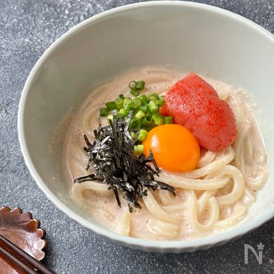 明太くりーむうどん【あの有名店を超える！？】【レンジで簡単】