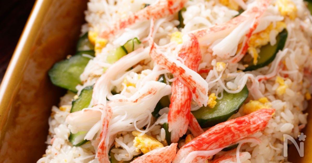 カニかまときゅうりの簡単ちらし寿司 ひな祭り 仕込み不要 By ｙｕｕ レシピサイト Nadia ナディア プロの料理家のおいしいレシピ