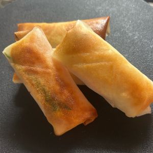 1231149の作ってみた!投稿(《10分で完成☆包丁使わない！》ハムとチーズの揚げない春巻き)