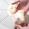 専用の型不要♪手作りの型で作るミルクウールロールパンの工程2