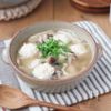 【お腹スッキリ!】きのこたっぷりツルもちつくねスープ