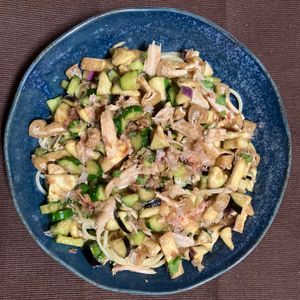 1178254の作ってみた!投稿(なすときゅうりの「だし」パスタ)