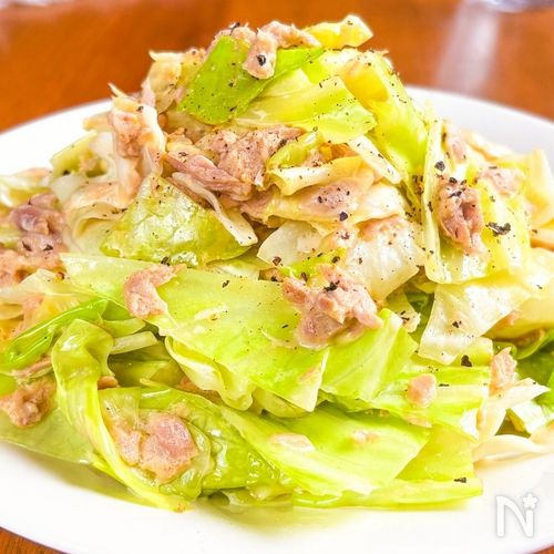 簡単で旨い！キャベツの和風ツナマヨ【火を使わない】