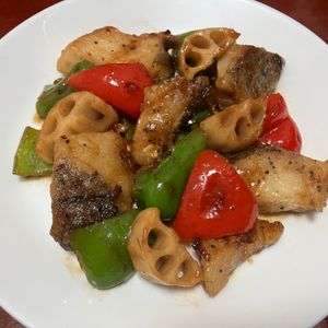 りんごの作ってみた!投稿(【たらと野菜の甘酢炒め】ふわっと鱈♬野菜と一緒に♡ご飯が進む)