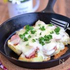 おぼろ昆布とじゃがいものピザ風チーズ焼き
