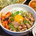 【豚キムねばとろスタミナ丼】疲れた日こそ、これ一杯！