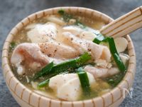 とろっ旨♡『豆腐と豚肉のとろーりスープ』ダイエットにも♪