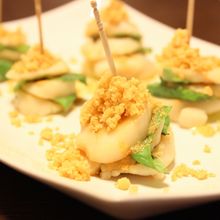 ホタテのグリル、焼きパルメザンチーズがけ
