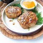 つくねの月見ハンバーグ