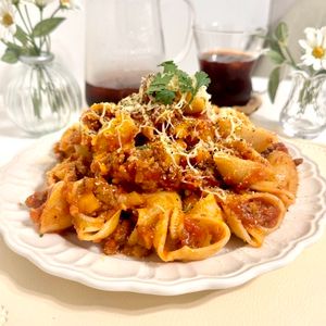 410740の作ってみた!投稿(【わが家のボロネーゼパスタ】美味しすぎるミートソース♪)