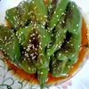 ゆみの作ってみた!投稿(ご飯にもビールにも合う!止まらない!ピーマンのピリ辛甘酢炒め)