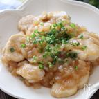 食べるソースが絶品♡鶏むね肉の新玉甘酢だれ