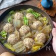 ふわふわ鶏団子と白菜の春雨スープ