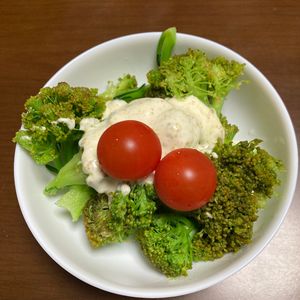 そら・ゆずの作ってみた!投稿(【ブロッコリーのカレーマヨソース】レンジで簡単！おかわり必至)