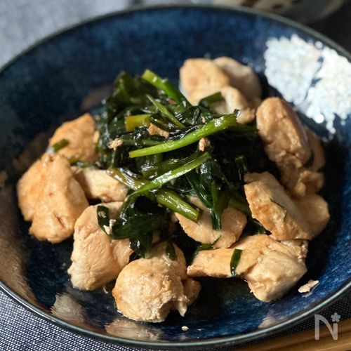 【ダイエット中にも】ささみで簡単♡レバニラ風炒め