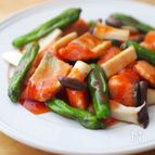 鮭＆ししとうのスイートチリ和え