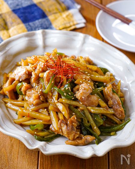 【レンジで一発！鶏じゃがロース】食べ盛り大満足♡︎