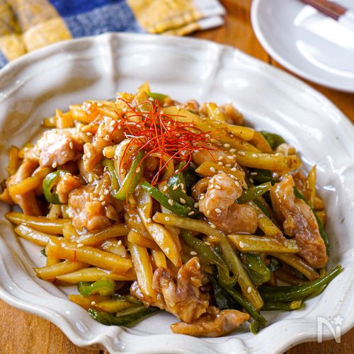 【レンジで一発!鶏じゃがロース】食べ盛り大満足♡︎