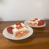 1261784の作ってみた!投稿(生クリーム不使用！いちごのレアチーズケーキ！簡単すぐ出来る！)