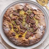 バターなし！ホットケーキMIXで作る！チョコバナナタルト