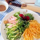 糸こんにゃくで冷やし中華・タレも簡単！