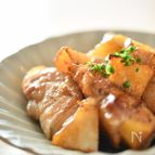 肉巻きりんごの照り焼き