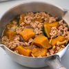 【かぼちゃと生姜のそぼろ煮】ほっこりするおいしさの簡単和食♪の工程3
