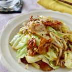 【らくレピ】とろ～りチーズの豚バラキャベツのカレー炒め