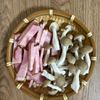 味見でなくなる【ベーコンきのこのペペロン風炒め】の下準備