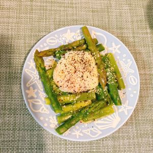 なつみの作ってみた!投稿(旬を味わう♪【アスパラガスの温サラダ】)