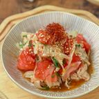 【トマトのやみつき豚しゃぶ】ごはんも素麺も進む！