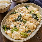 【豆腐と小松菜のそぼろあんかけ】ほっこりやさしい味♡節約にも