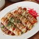 【肉巻きチーズちくわのお好み焼き風】おつまみに♪