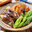 【夏野菜の焼き浸し】好きな野菜を焼いて浸すだけ♪
