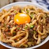 行列のうどんそば④ぶっ濃い濃厚ソースのもっちり油うどん🤩　