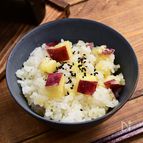 シンプル釜飯「サツマイモの塩バター釜飯」