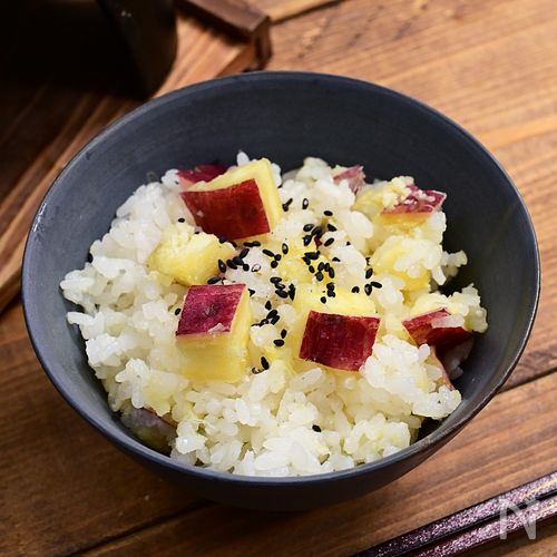 シンプル釜飯「サツマイモの塩バター釜飯」