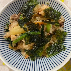 1060572の作ってみた!投稿(巻かずに簡単【炒めキンパ】忙しい日に助かる一品完結ごはん♪)