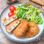シャキほく食感がおいしい♩《れんこんの肉巻きフライ》