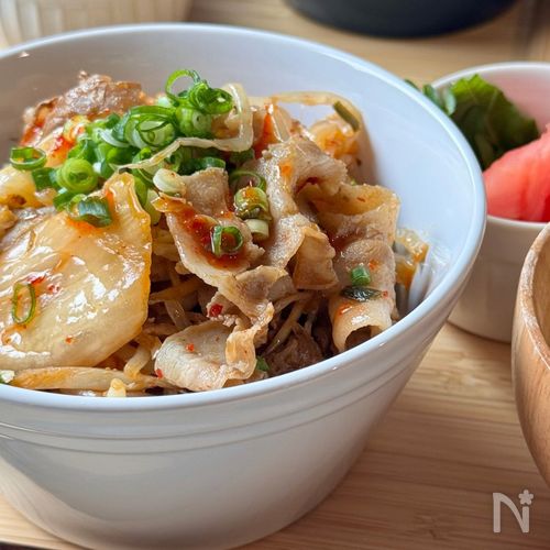 10分で完成！ごぼうが美味しい！【豚キムごぼう丼】