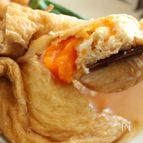 冷凍卵の巾着煮