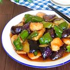 極ウマ！夏野菜で栄養満点♡鶏むね肉deなすピーマンの甘酢炒め