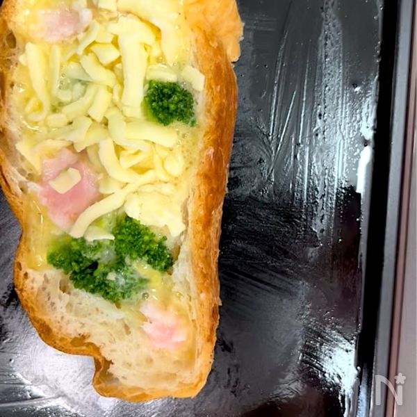 クリスマスの前菜に♪サクッとろっ！バゲットパンdeキッシュ | レシピ