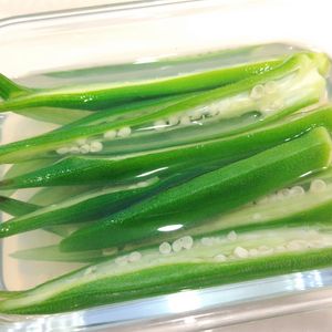 あーくの作ってみた!投稿(オクラの虜になる♡さっぱり簡単【オクラの白だし漬け】)
