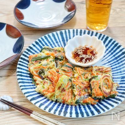 我が家の定番！『簡単ねぎニラチヂミ』